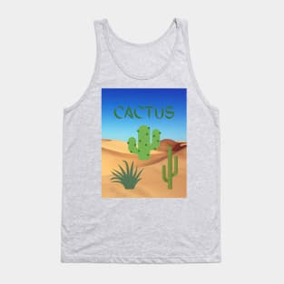 Cactus style design Tank Top